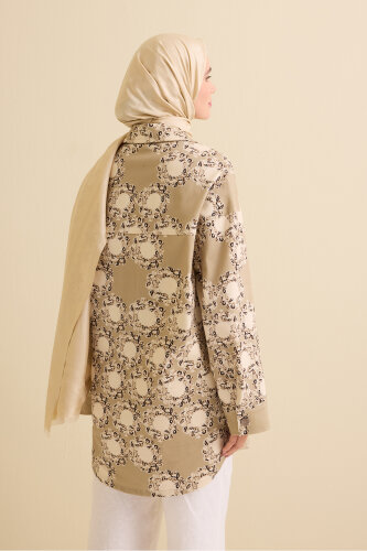 Rings Beige Cotton Jacket - 7