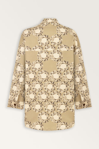 Rings Beige Cotton Jacket - 4