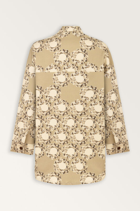 Rings Beige Cotton Jacket - 4