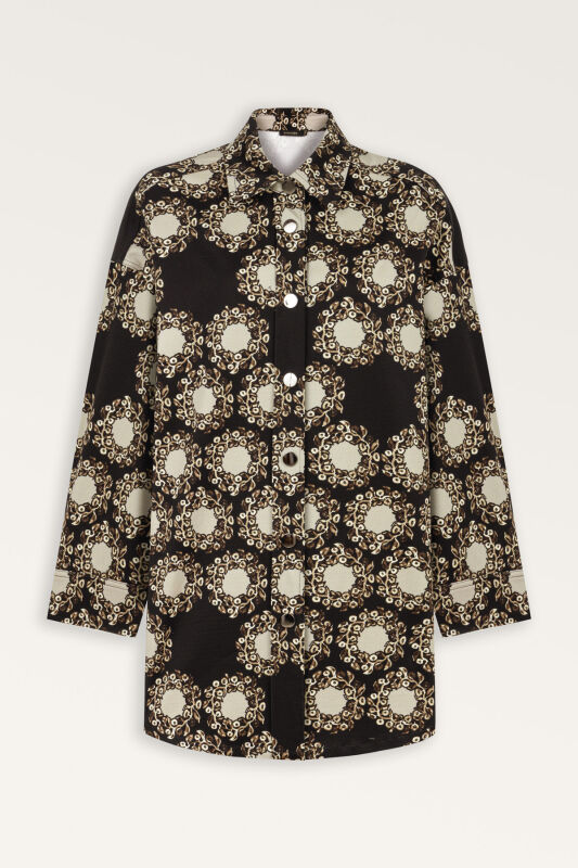 Rings Black Cotton Jacket - 2