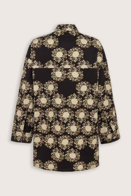 Rings Black Cotton Jacket - 4