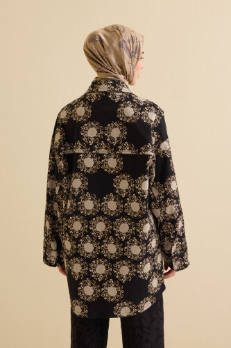 Rings Black Cotton Jacket - 7