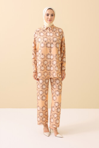 Rings Cream Silk Pajama Pants 