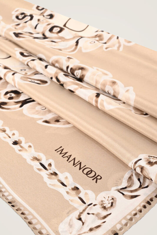 Rings Stone Crepe Silk Shawl - 2