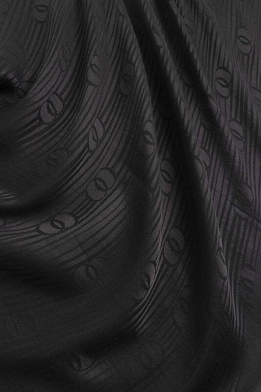 River Logo Black Naia Lyocell Jacquard Shawl - 2