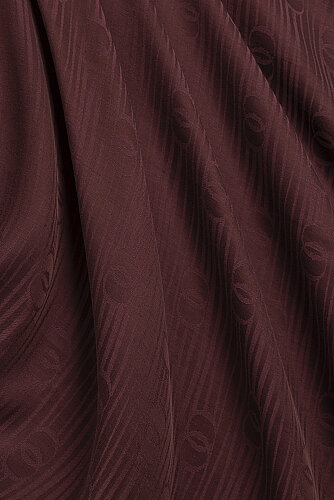 River Logo Burgundy Naia Lyocell Jacquard Shawl - Imannoor (1)