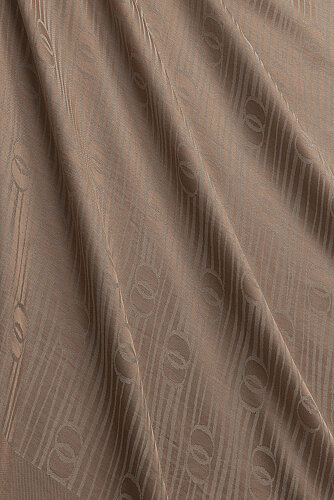 River Logo Dark Beige Naia Air Jacquard Shawl - 3