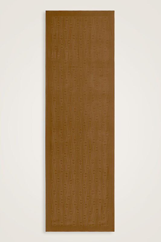 River Logo Khaki Naia Lyocell Jacquard Shawl - 1