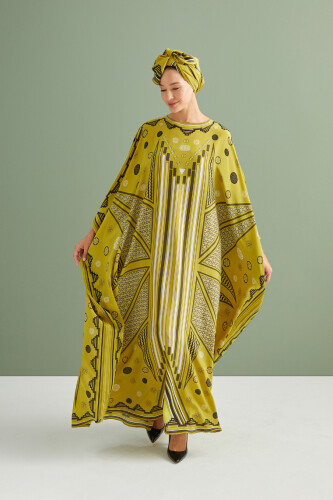 Road of Winds Silk Kaftan Yellow 