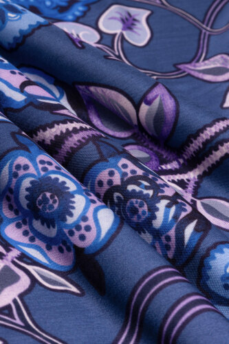 Rose Ivy Lilac Floss Viscose Shawl - 4