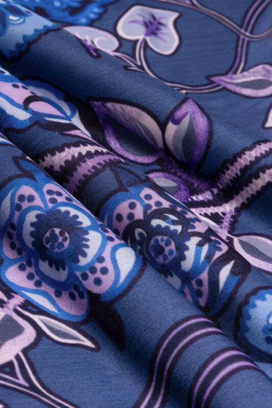 Rose Ivy Lilac Floss Viscose Shawl - 4