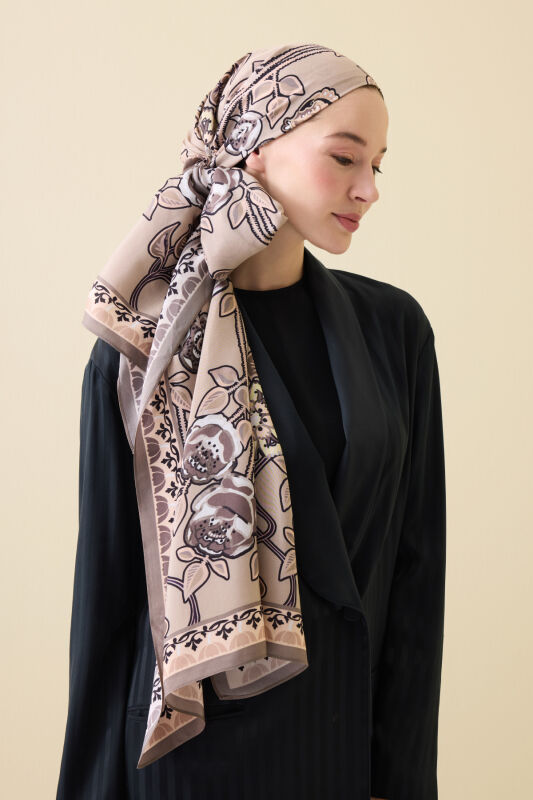 Rose Ivy Mink Floss Viscose Shawl 7 - 1