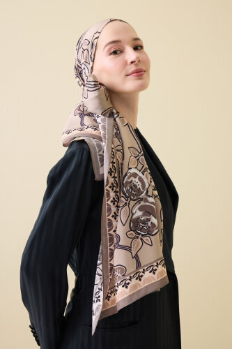 Rose Ivy Mink Floss Viscose Shawl 7 - 5