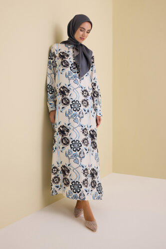 Rose Ivy White Plaid Silk Dress - 3