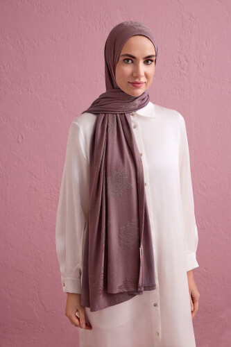 Rose Jacquard Ash Supreme Shawl 