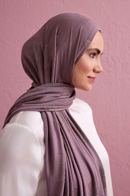 Rose Jacquard Ash Supreme Shawl - 3