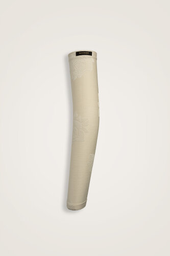 Rose Jacquard Cream Supreme Arm Sleeve - Imannoor (1)