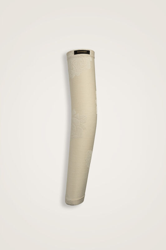 Rose Jacquard Cream Supreme Arm Sleeve - 2