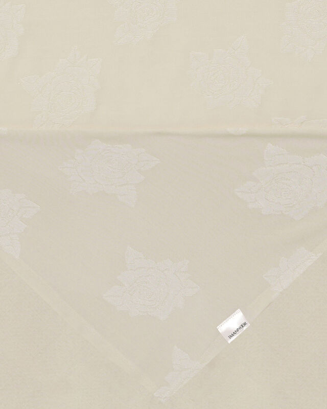 Rose Jacquard Cream Supreme Shawl - 4