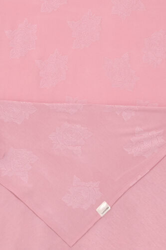 Rose Jacquard Dark Pink Supreme Shawl - 4