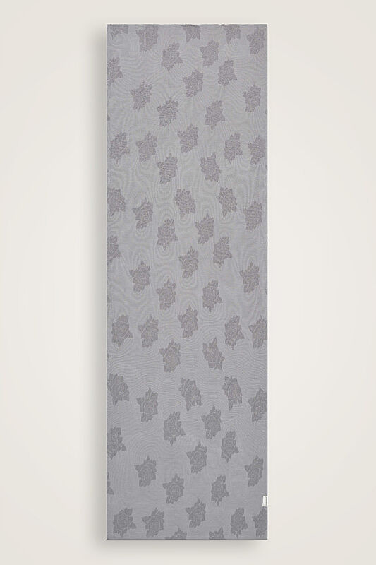Rose Jacquard Gray Supreme Shawl - 2