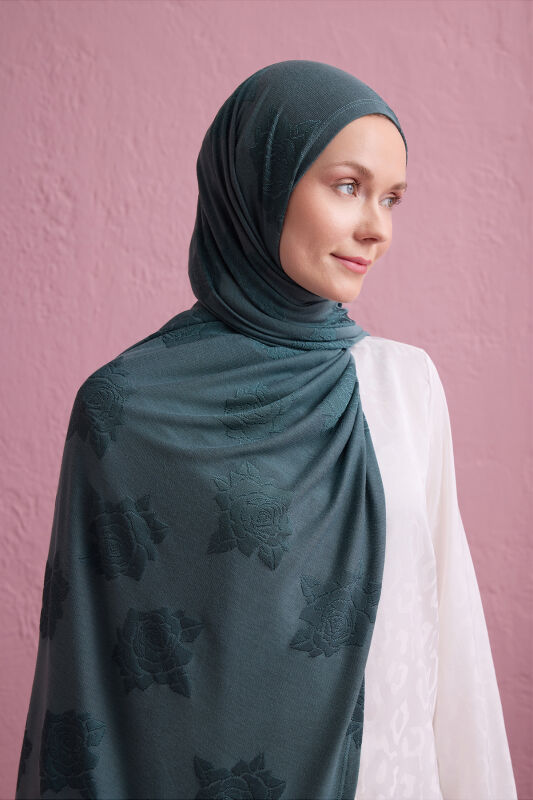 Rose Jacquard Nefti Supreme Shawl - 1