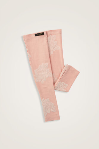 Rose Jacquard Light Pink Supreme Arm Sleeve - Imannoor