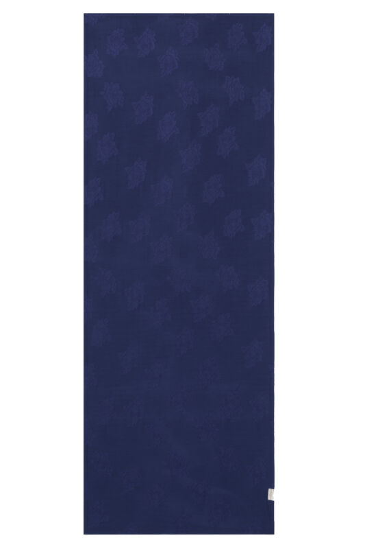 Rose Jacquard Navy Blue Supreme Shawl - 2