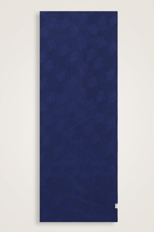 Rose Jacquard Navy Blue Supreme Shawl - 2