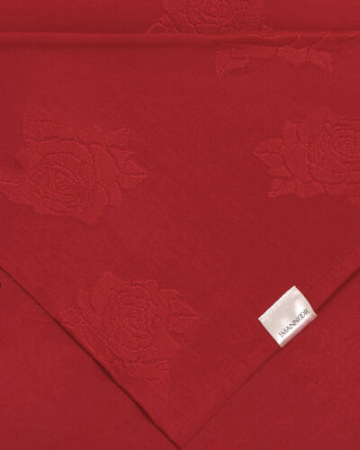Rose Jacquard Red Supreme Shawl - 4