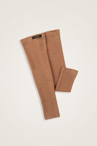 Rose Jacquard Tan Supreme Arm Sleeve - Imannoor