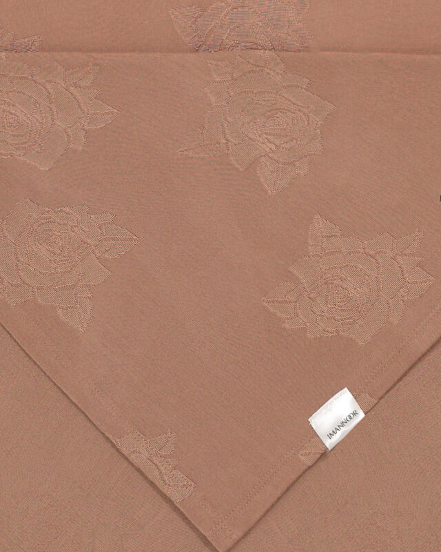 Rose Jacquard Tan Supreme Shawl - 4