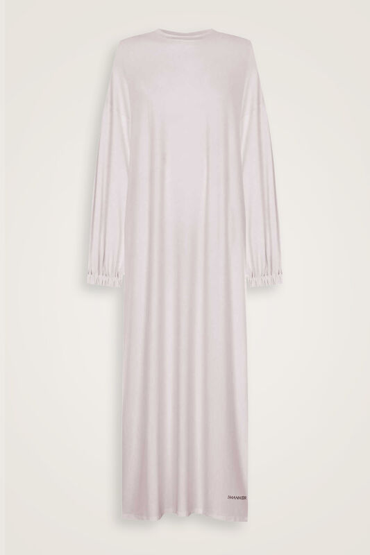 Round Neck Light Stone Combed Cotton Dress - 2