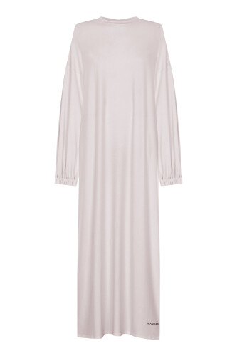 Round Neck Light Stone Combed Cotton Dress 
