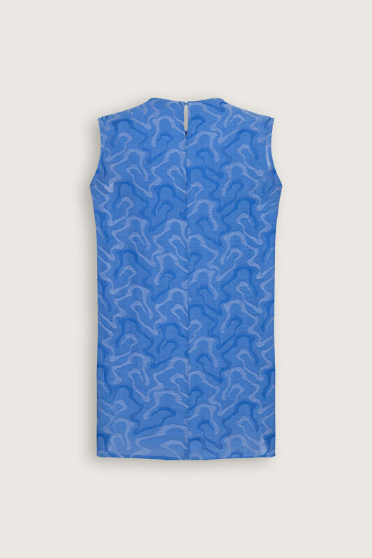 Saks Linen Jacquard Undershirt - 3