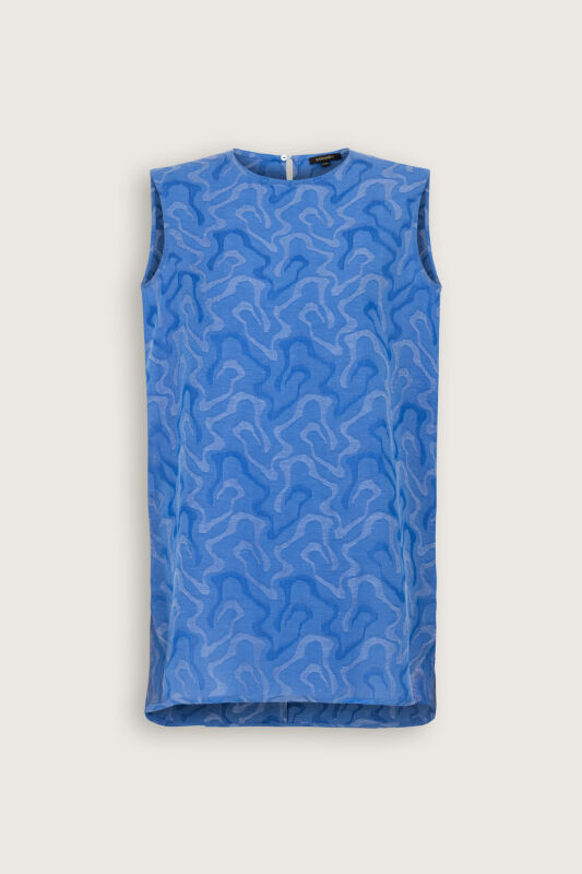 Saks Linen Jacquard Undershirt - 2