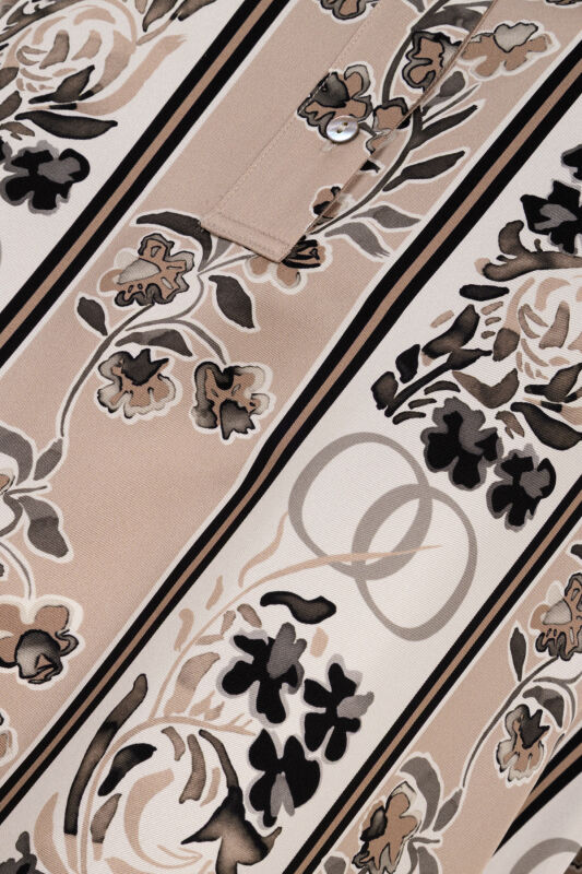 Salıncak Manşet Detaylı Pudra Patlı Tivil İpek Elbise - 5