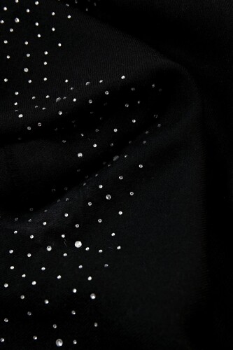 Samyeli Siyah Yün İpek Şal 70x200 - Imannoor (3)