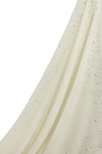 Samyeli Wool Silk Shawl Cream - 5