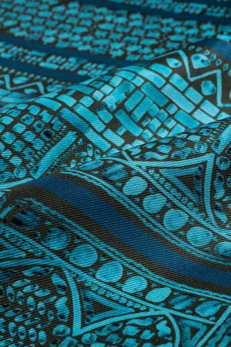 San A Silk Twill Scarf Tuquoise - 2