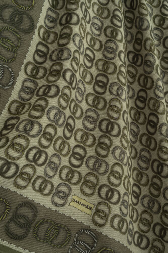 Sarma Noor Haki Pamuk Floş Şal 70x210 - Imannoor (2)