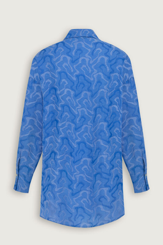 Saxon Linen Jacquard Shirt - 4