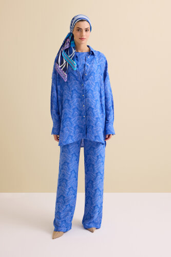 Saxon Linen Jacquard Shirt - 3