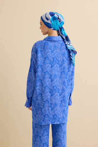 Saxon Linen Jacquard Shirt - 5