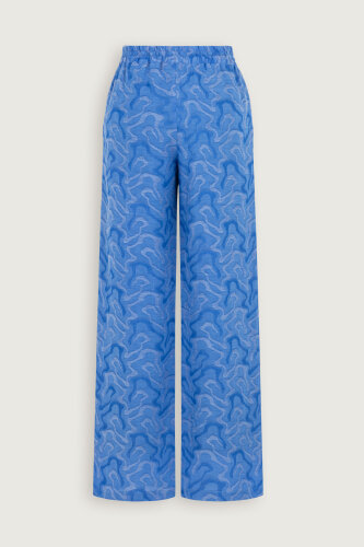 Saxon Linen Jacquard Trousers - 4