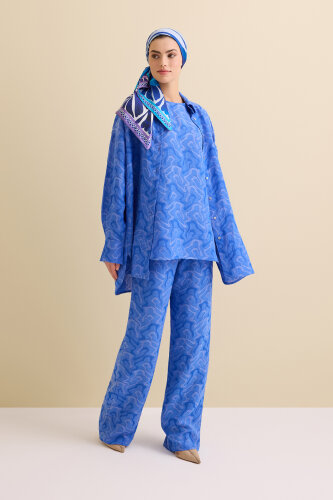 Saxon Linen Jacquard Trousers - 3