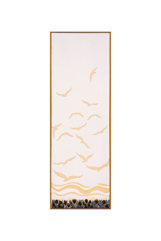 Seagulls of Bosphorus Shawl Yellow - 1