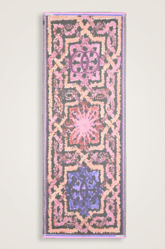 Selçuk Güneşi Siyah Krep İpek Şal 80x210 - Imannoor (2)