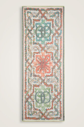 Selçuk Güneşi Yeşil Krep İpek Şal 80x210 - Imannoor (2)