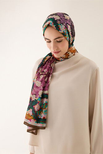 Selcuk Sun Khaki Cotton Shawl - 7